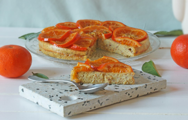 Пирог с рикоттой и мандаринами image:1